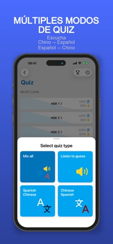 HSK Vocabulario iPhone screenshot