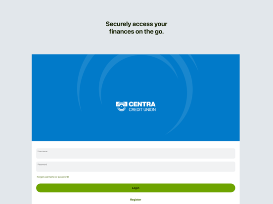 Centra Mobile iPad screenshot
