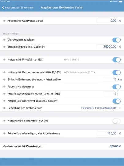 Screenshot von Nettolohn 2025 auf dem iPhone 4