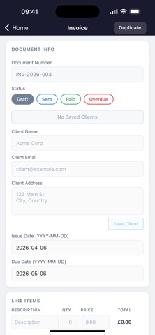 Invoicely - Simple Invoices screenshot