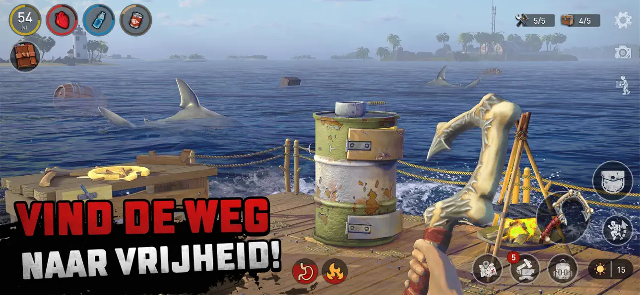 Raft Survival - Ocean Nomad Hack screenshot 2 - iOS game interface