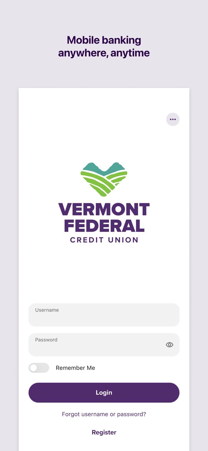 Vermont Fed CU Mobile Banking screenshot 1