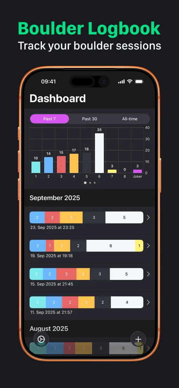 Screenshot #1 pour Boulder Logbook