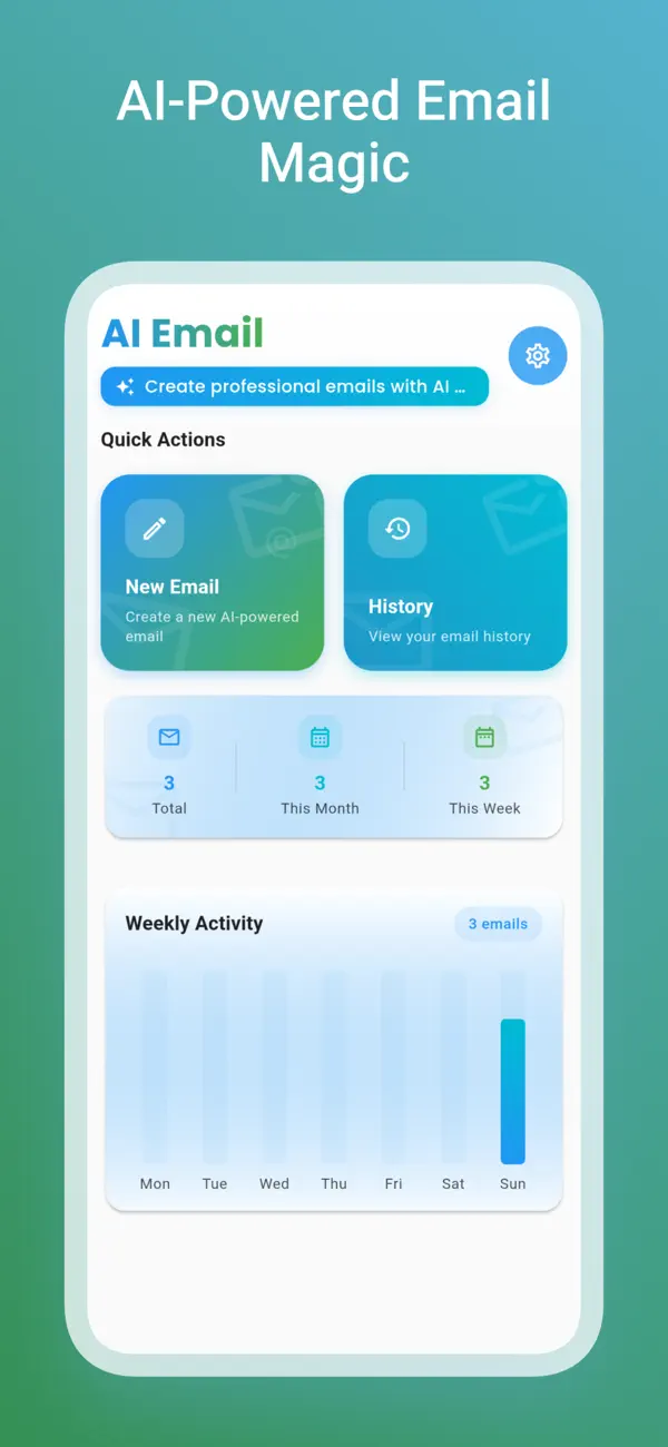 Screenshot #1 pour AI Email Writer: Assistant Pro