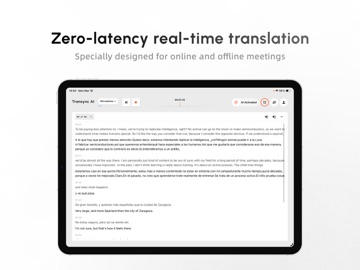Transync AI - Translator iPad screenshot