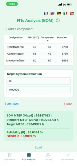 Captura de pantalla de Reliability Pro en iPhone 2