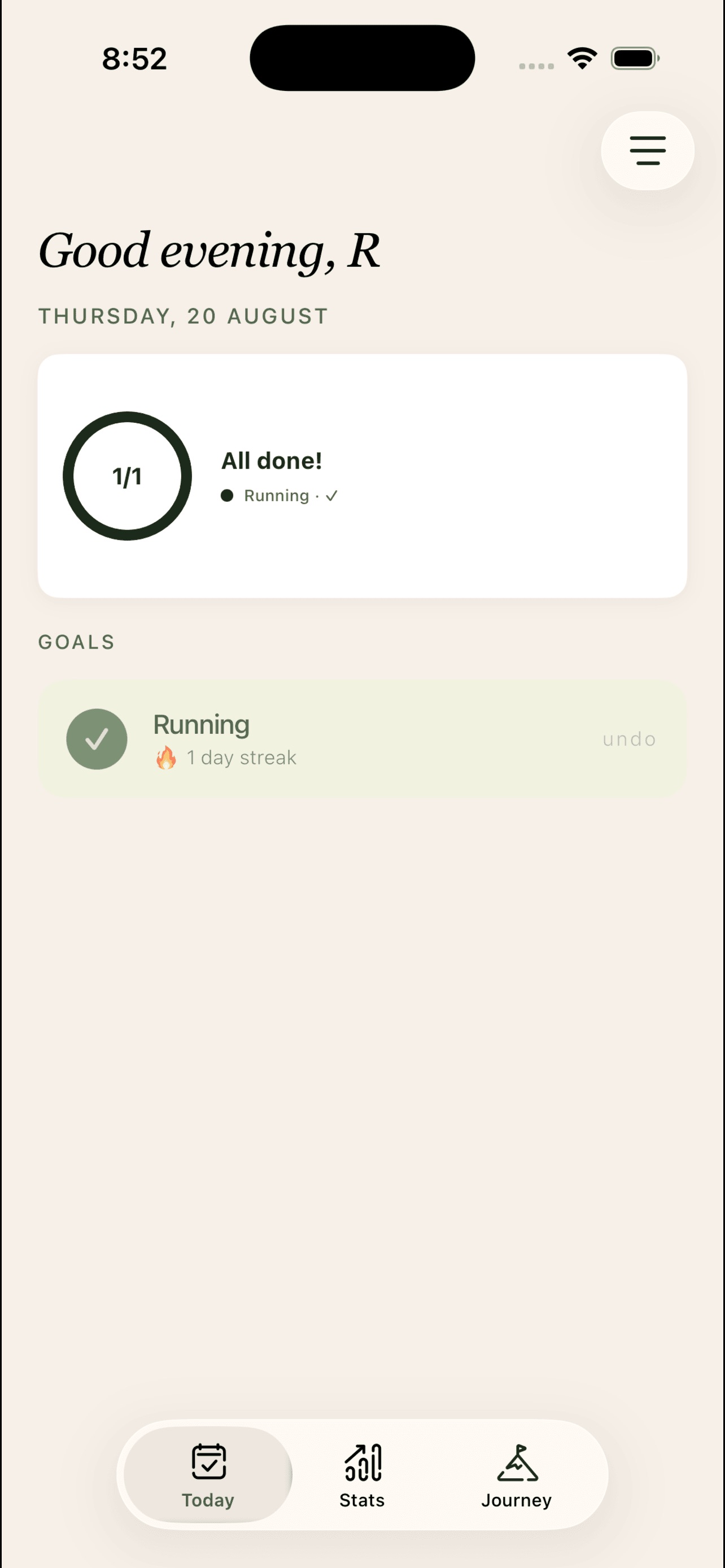 Screenshot 1 of Forge Habit Builder