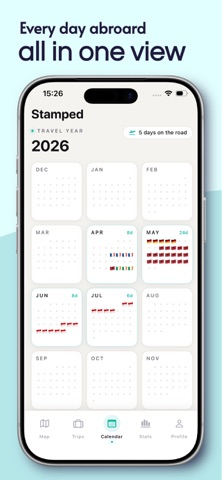 Stamped: Travel Map Tracker screenshot