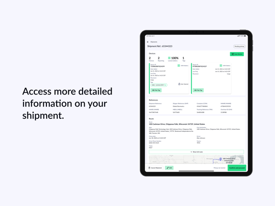 Overhaul Shipment Connect iPad screenshot 5 - Business app
