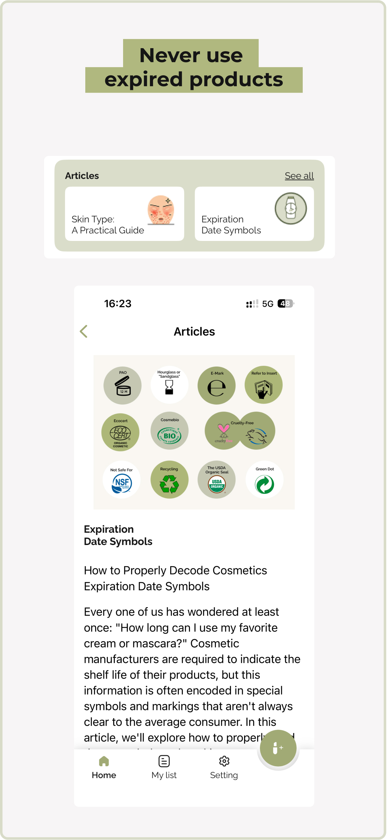 PaoUp: Beauty Expiry Tracker screenshot 4