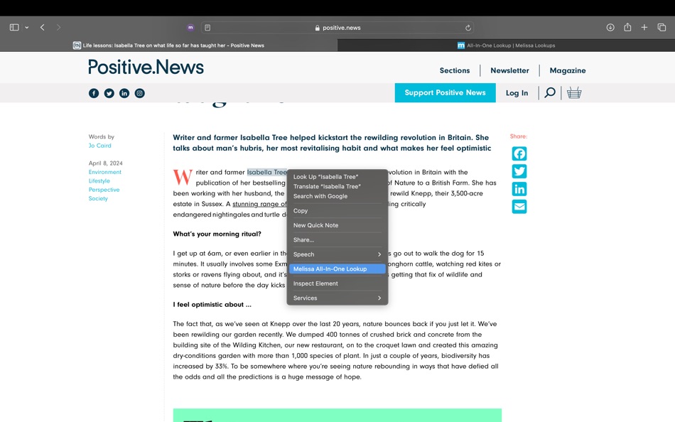 #2. Melissa All-In-One Lookups Ext (macOS) 由: Melissa Data Corporation