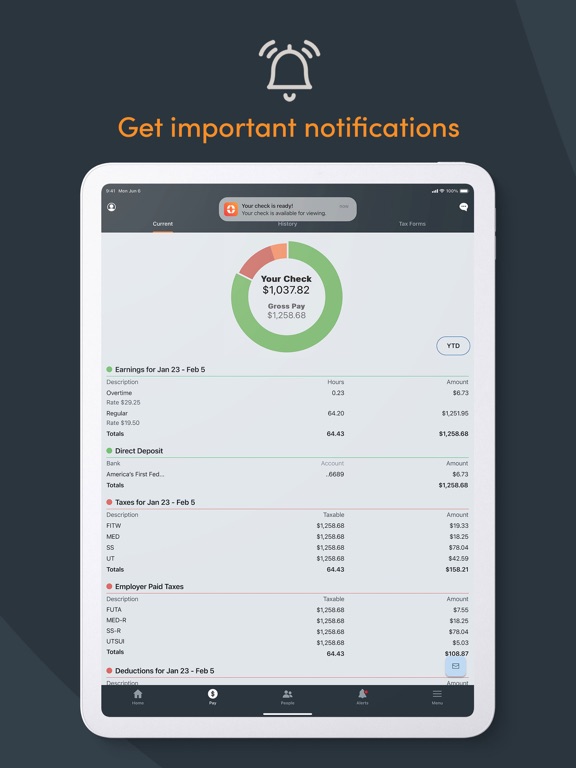 Paylocity iPad screenshot 4 - Business app