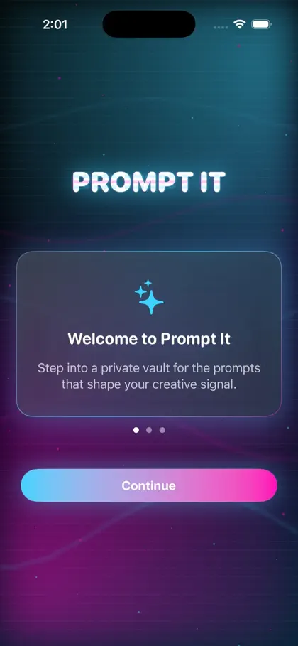 Captura de tela 4 de 4 de Prompt It Your AI Prompt Vault