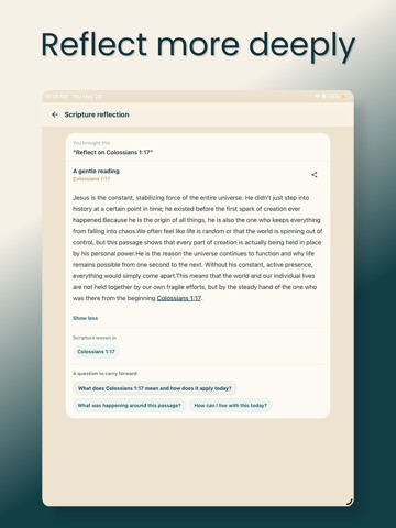 Bible Explained Study iPad screenshot