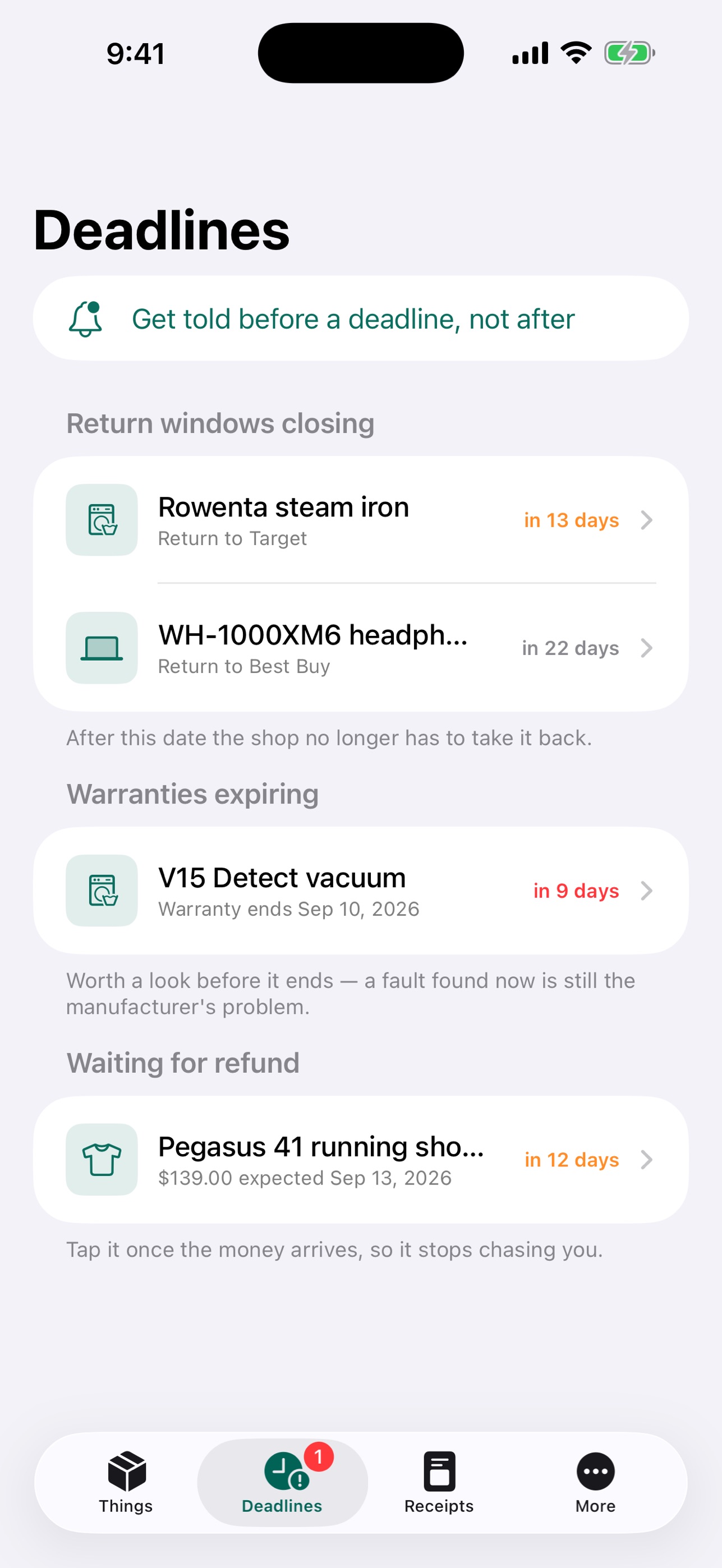 Screenshot 2 of OwnStamp: Warranty & Returns