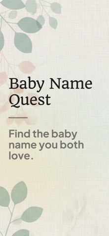 Baby Names: Couple Swipe App screenshot