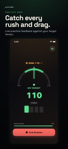 Kizamu: Metronome & Tempo iPhone screenshot
