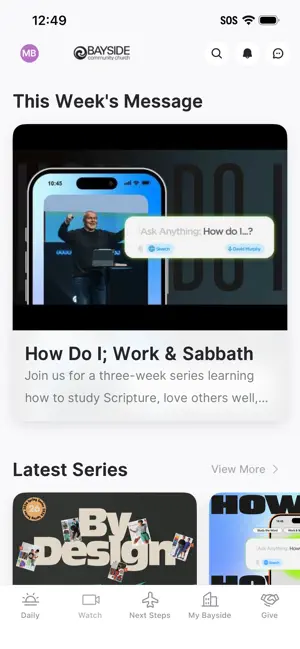 Bayside Community Church App screenshot 2