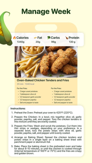 Meal Planner - Weekly Recipes Screenshot