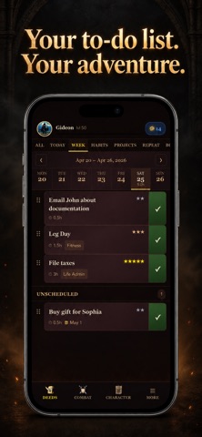 Deedsworn: RPG Task Manager Screenshot 2 of 8