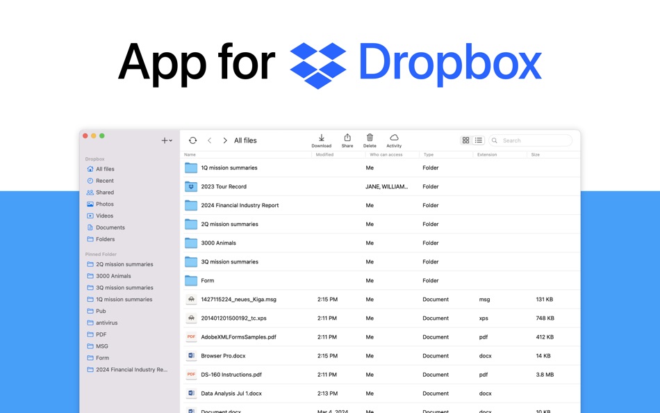 #1. Documents for Dropbox (macOS) Podle: NumbrApp Inc