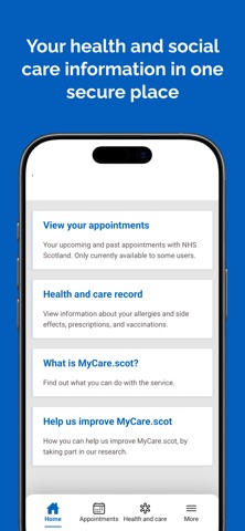 MyCare.scot iPhone screenshot 1