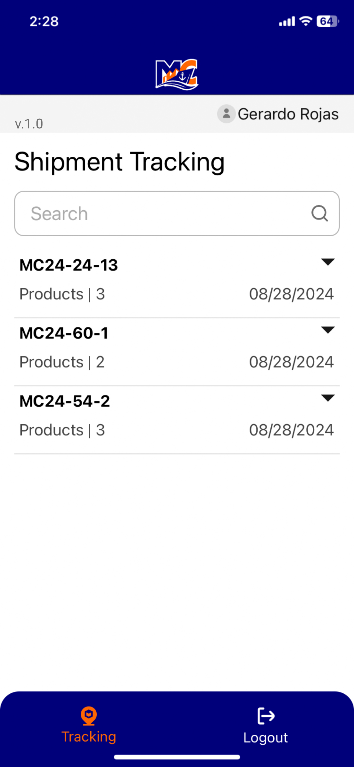 Mach Cargo Tracking