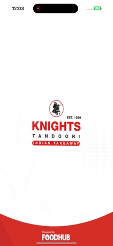 Knights Tandoori. iPhone screenshot