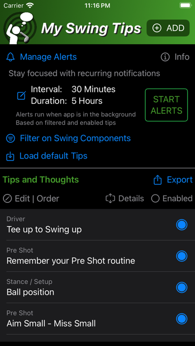 Screenshot #3 pour My Swing Tips