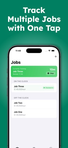 Hours Tracker: Track Job Hours iPhone screenshot