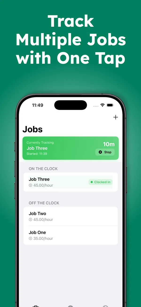 Screenshot #1 pour Hours Tracker: Track Job Hours