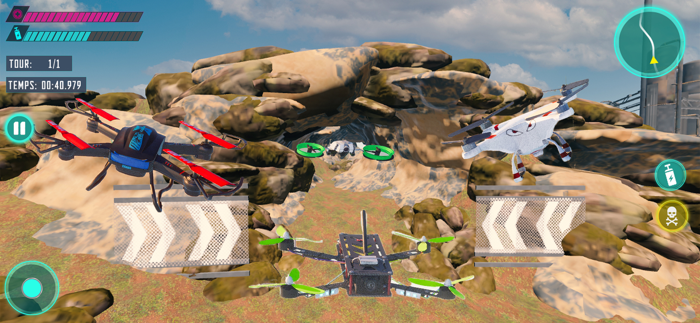 Flying Drone Race Simulator
