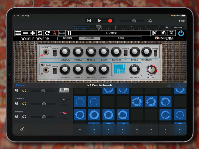 Double Reverb Guitar Amplifier