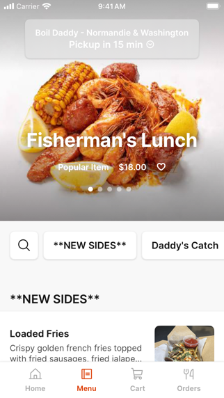 Boil Daddy - LA To Go iPhone screenshot 2 - Food & Drink app