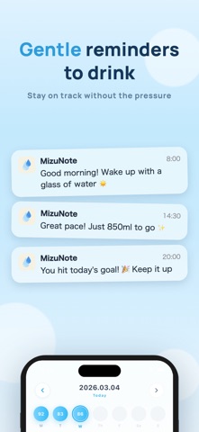 Simple Water Tracker: MizuNote Screenshot 2 of 6