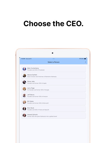 CEO Path iPad screenshot
