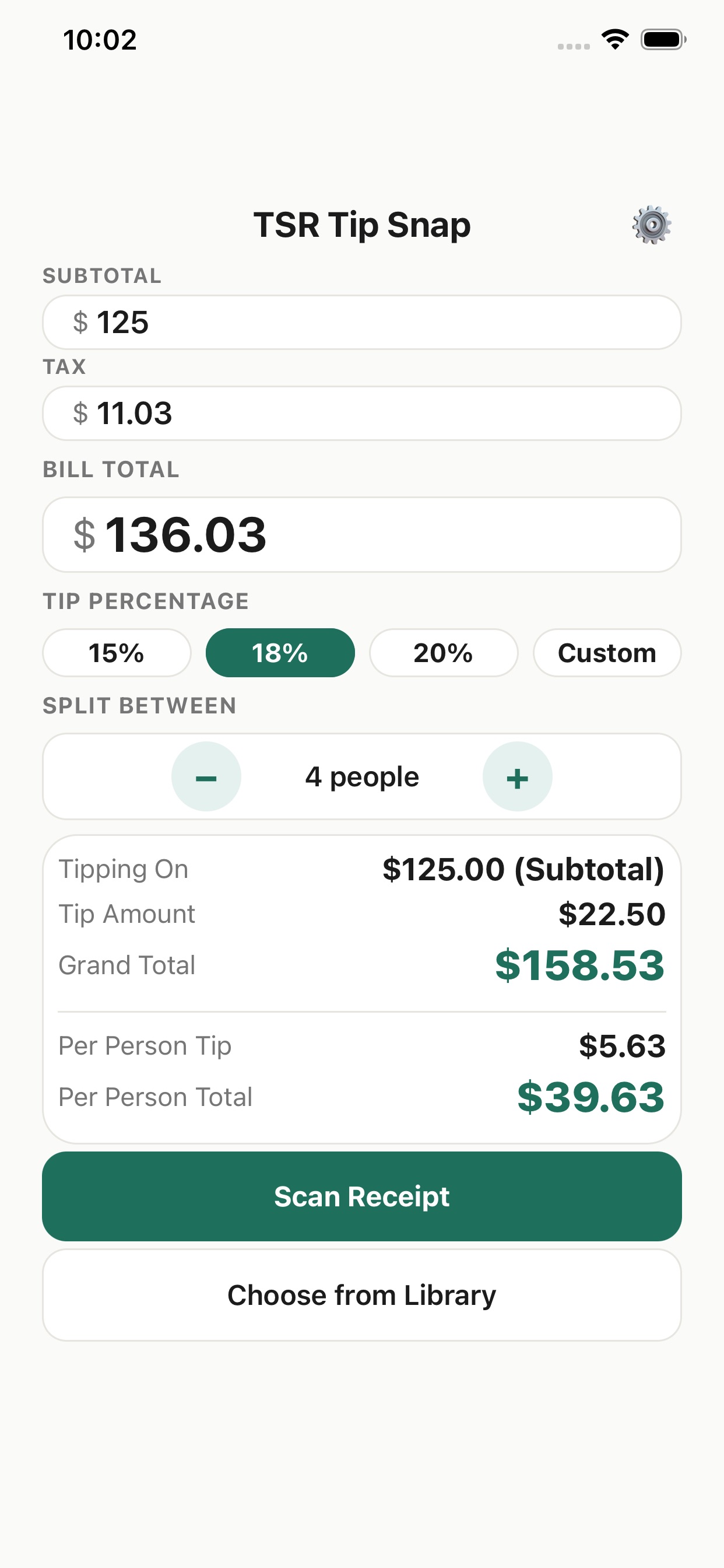 Screenshot 3 of TSR Tip Snap