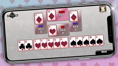 Screenshot #1 pour Spades: Classic Card Game
