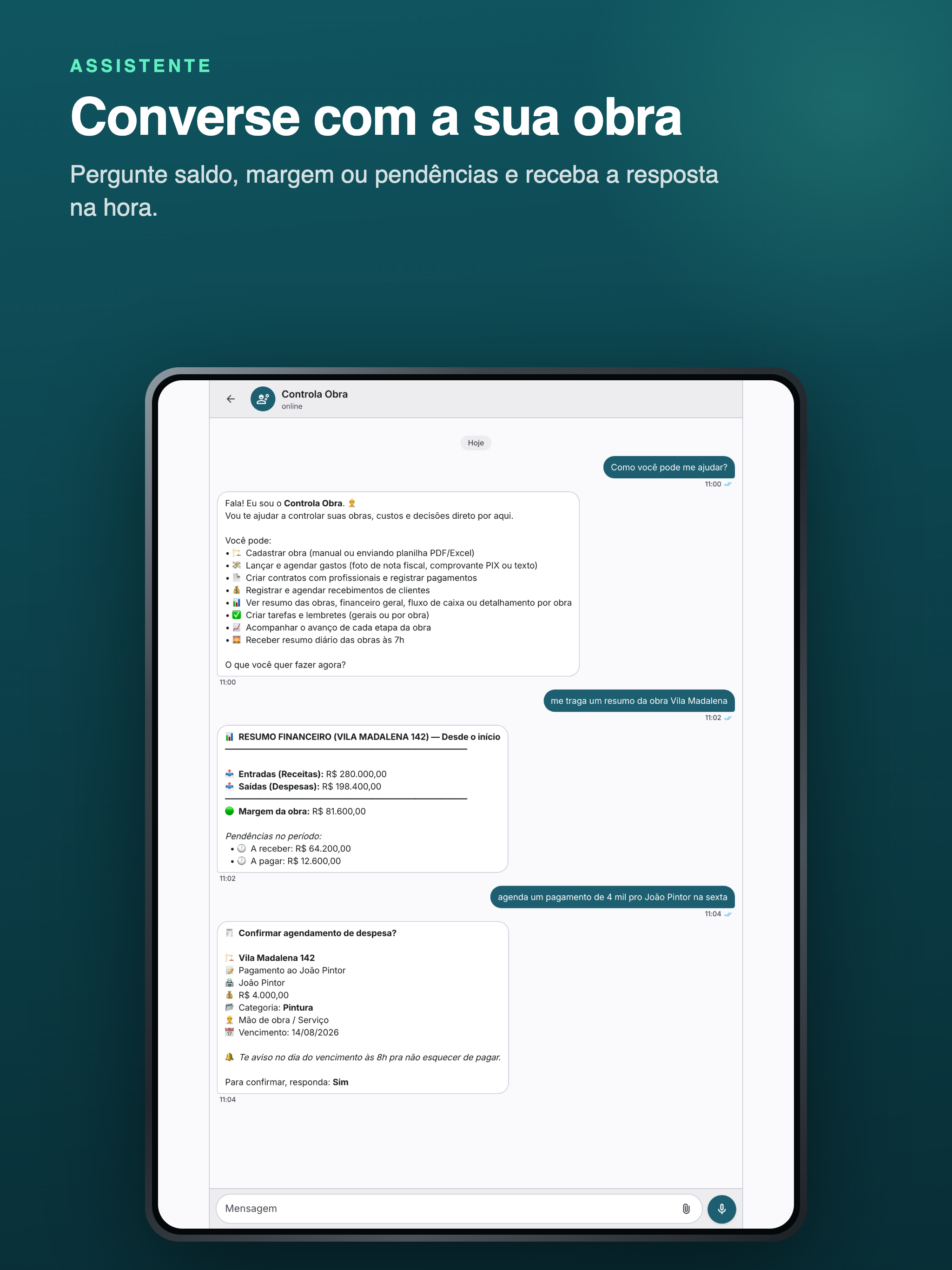 Controla Obra: Gestão de Obras screenshot 10