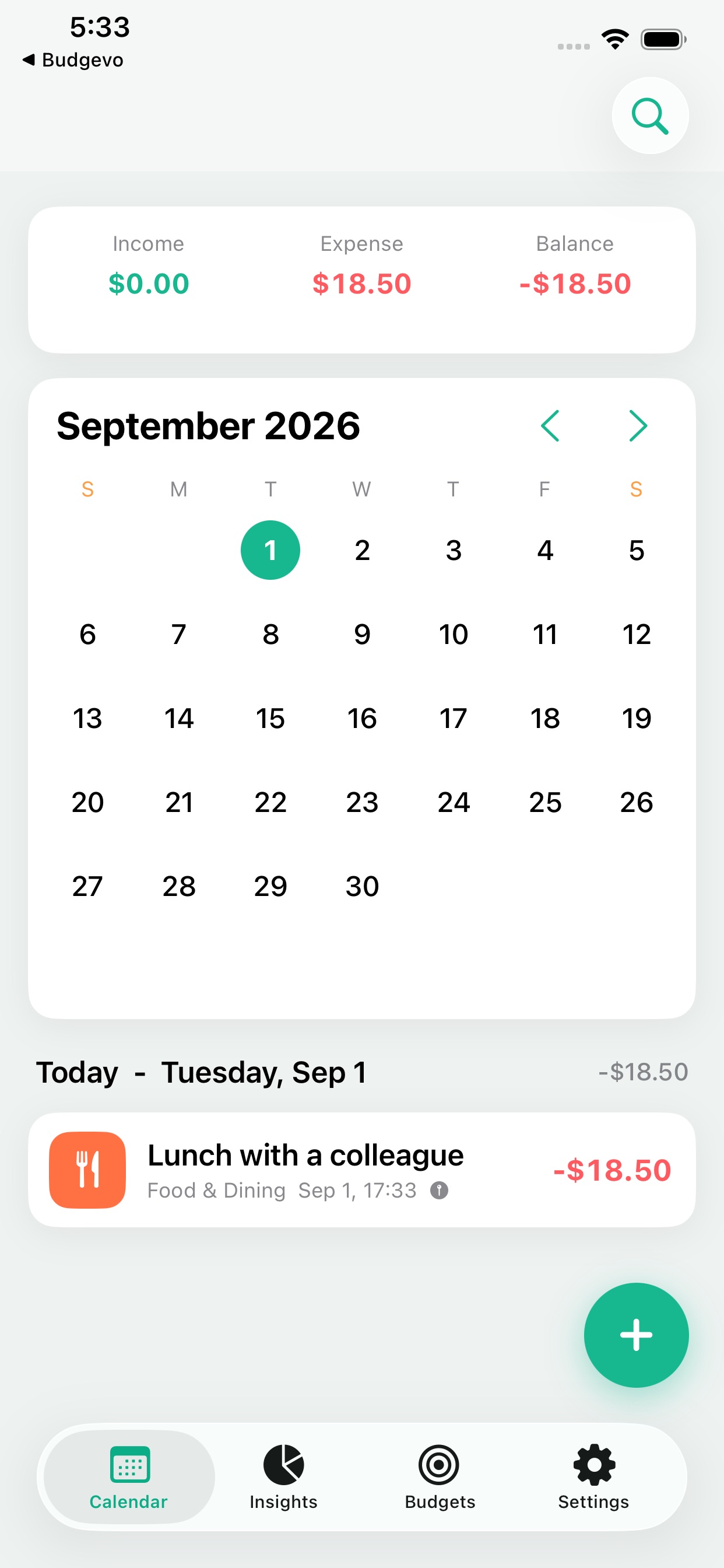 Screenshot 1 of Budgevo