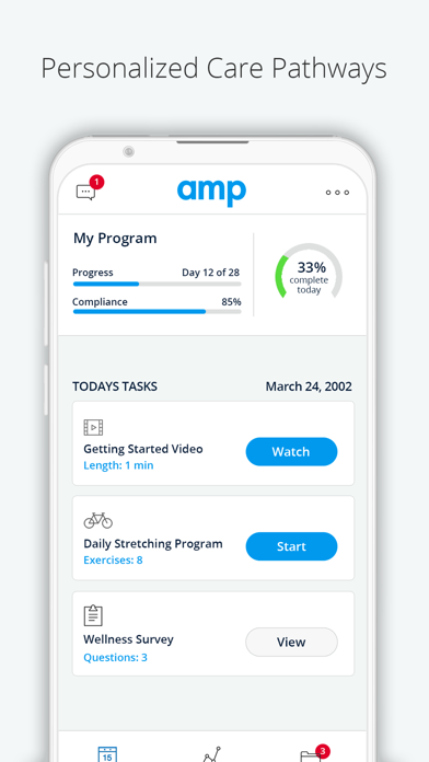 AMP Health Screenshot