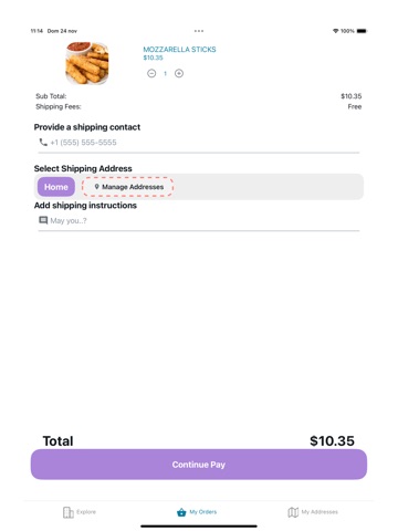 Lili Delivery, Pedidos Rápidos iPad screenshot