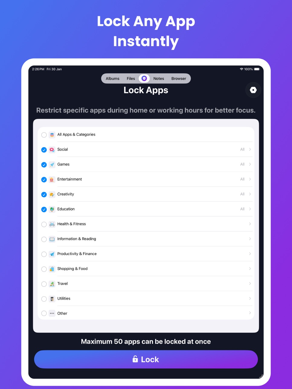 iPad screenshot