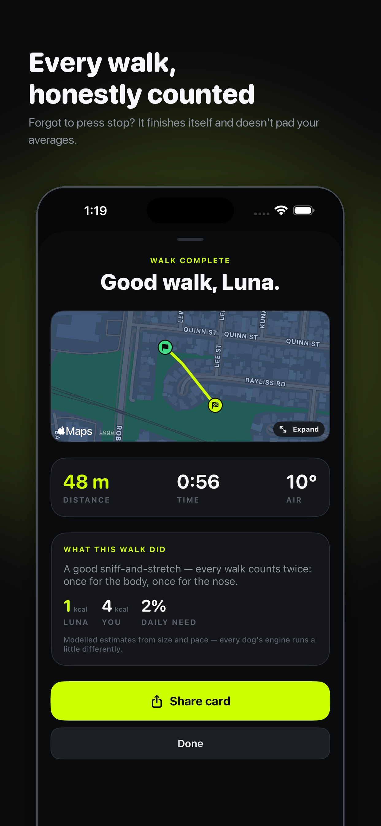 Screenshot 2 of PetSignal Dog Walk Safety