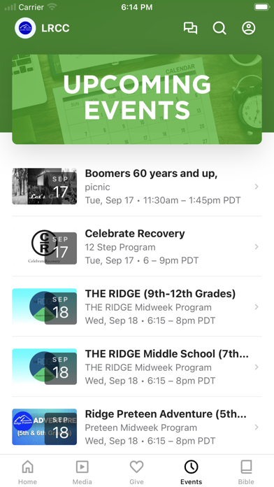 Laurel Ridge Community Church Screenshot