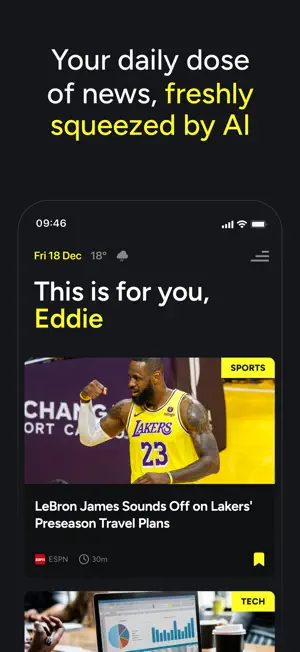 Lemonday: AI RSS News screenshot 1