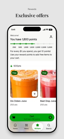 Twenty Two Juice Bar iPhone screenshot