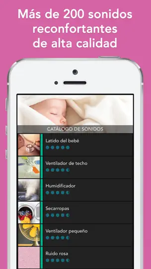Captura de pantalla de Bebé HQ: Sonidos Sueño Máquina en iPhone 1