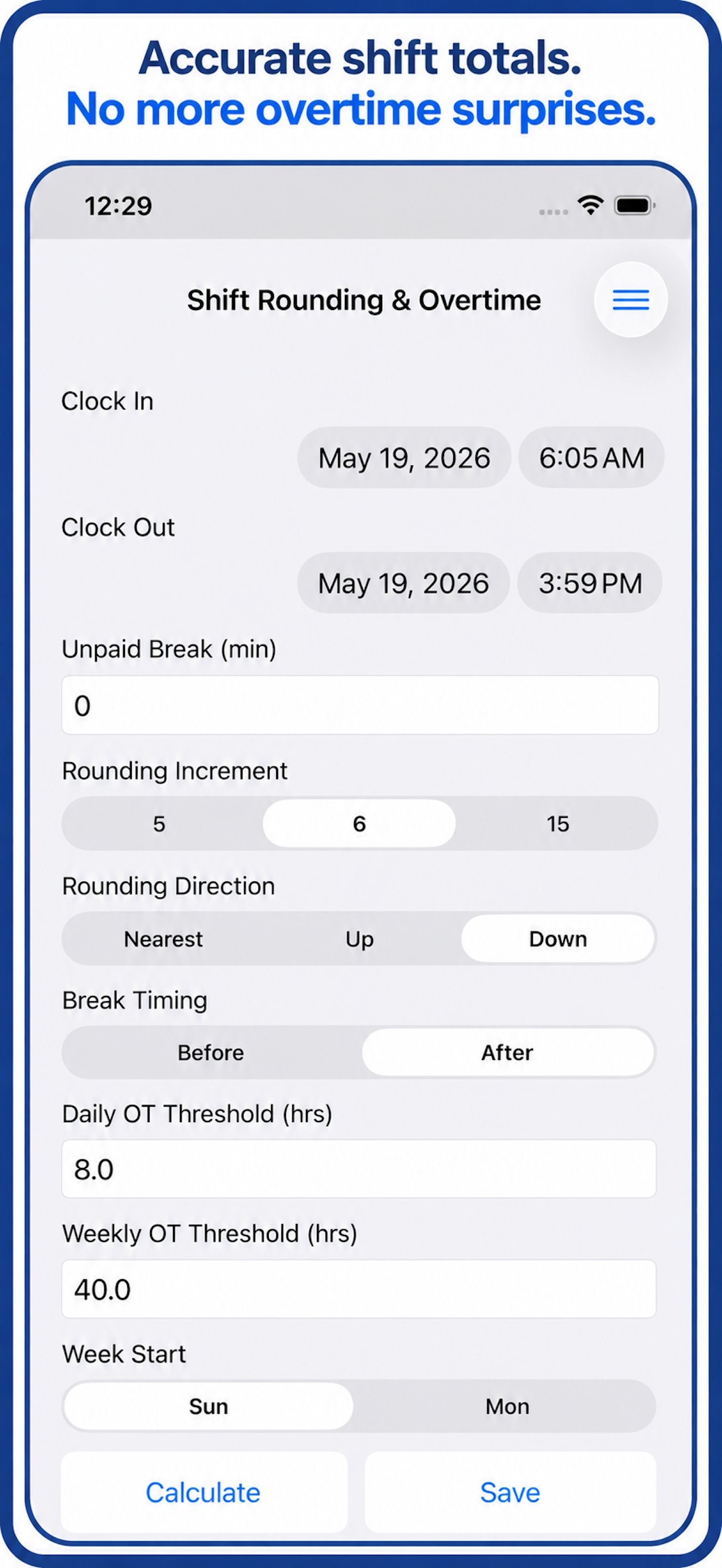 Time & Date Calculator ++