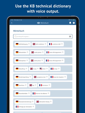 Knorr-Bremse mobile iPad screenshot